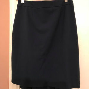 Navy Pencil skirt with a twist